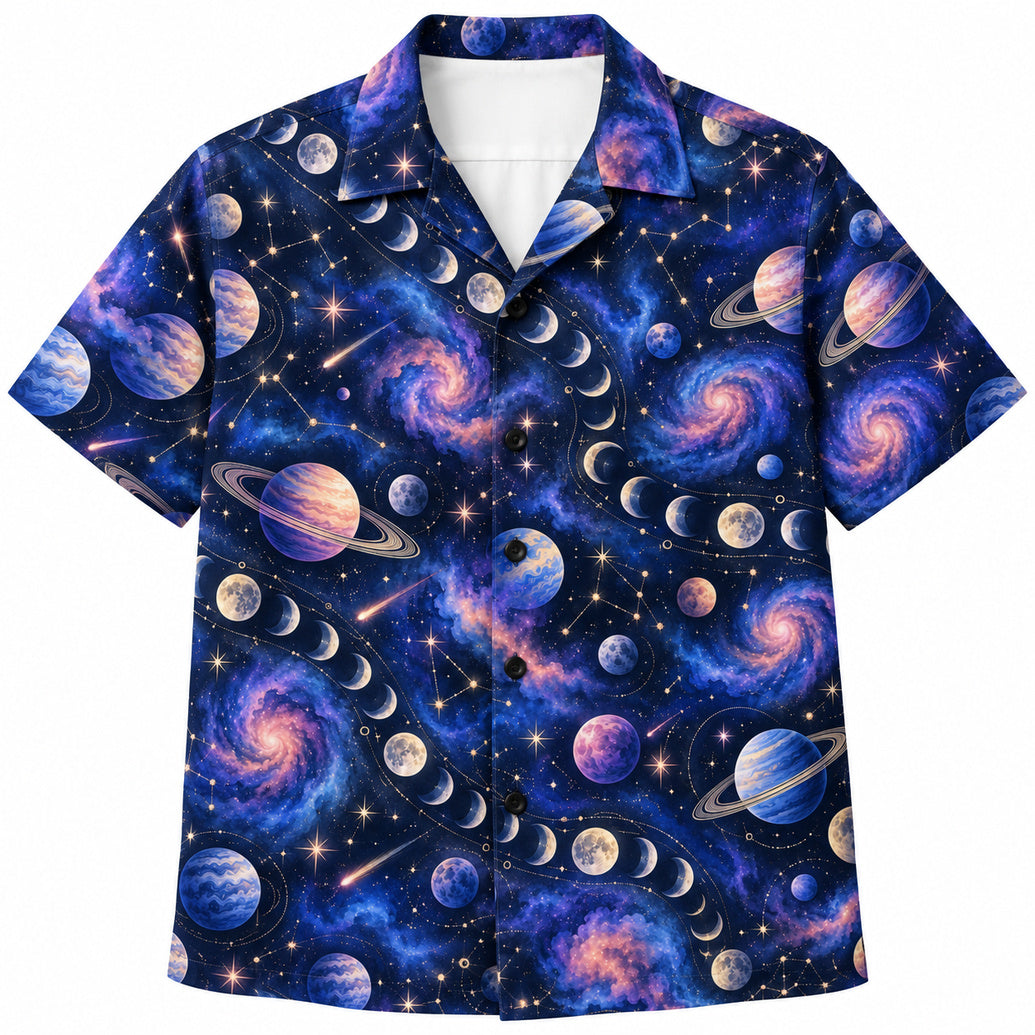 Nebula Moon Atlas Hawaïshirt