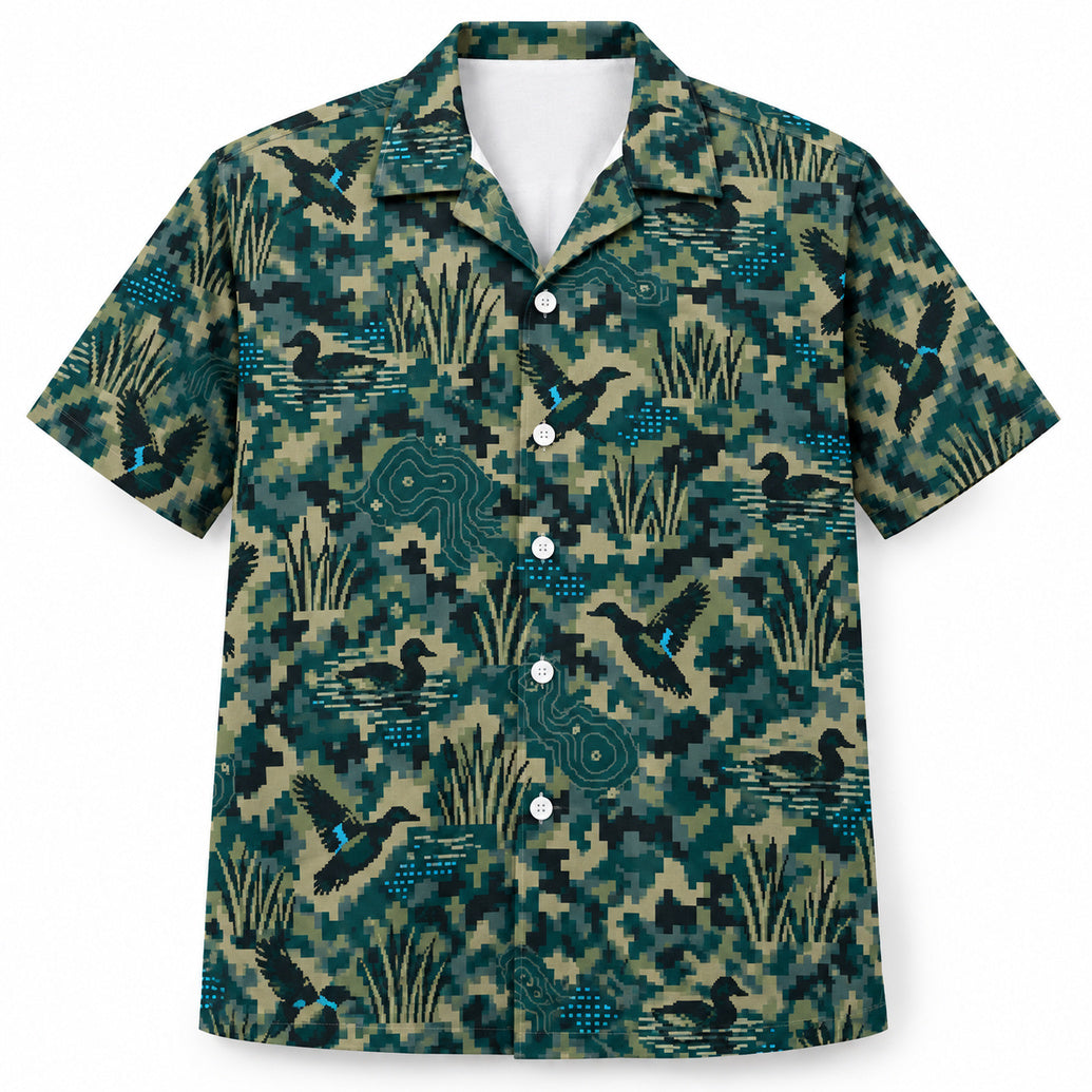 Hawaiihemd „Digital Marsh Signal“