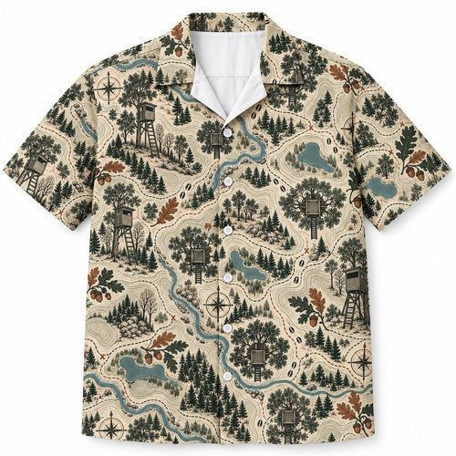 Contour Canopy Scout Grid Hawaiian Shirt