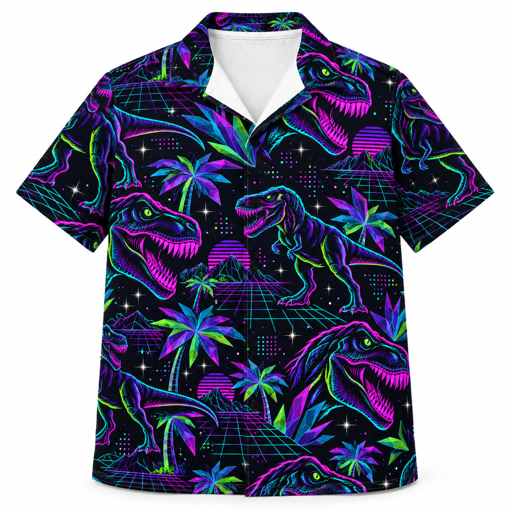 Neon Apex Grid Hawaiihemd