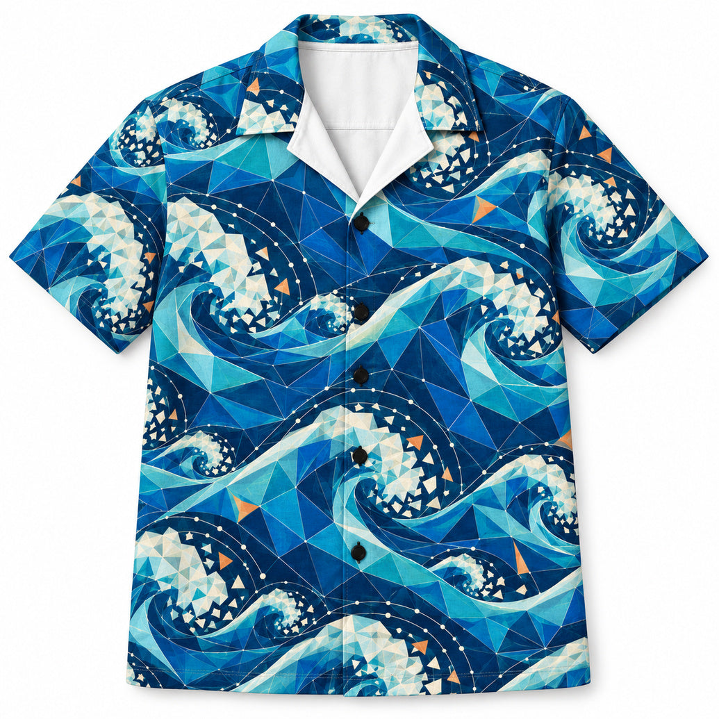 Faceted Wave Atlas Hawaïshirt