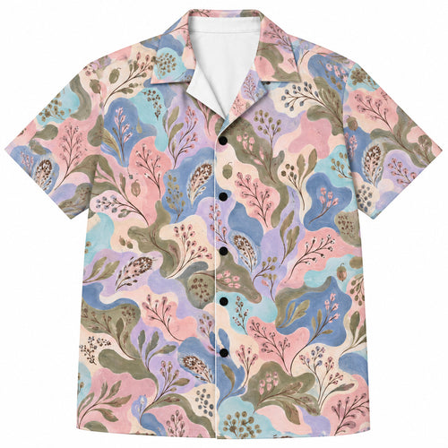Blush Brushline Camo Hawaiian Shirt