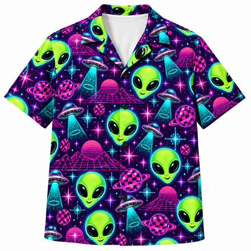 Neon Orchard Visitors Hawaïshirt