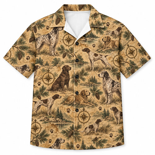 Setter & Sepia Field Ledger Hawaïshirt