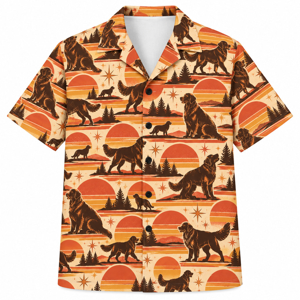 Golden Hour Retriever Parade Hawaïshirt