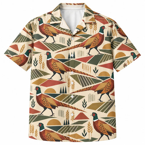 Pheasant Field Facets Hawaïshirt