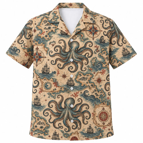 Chartroom Kraken Relics Hawaïshirt