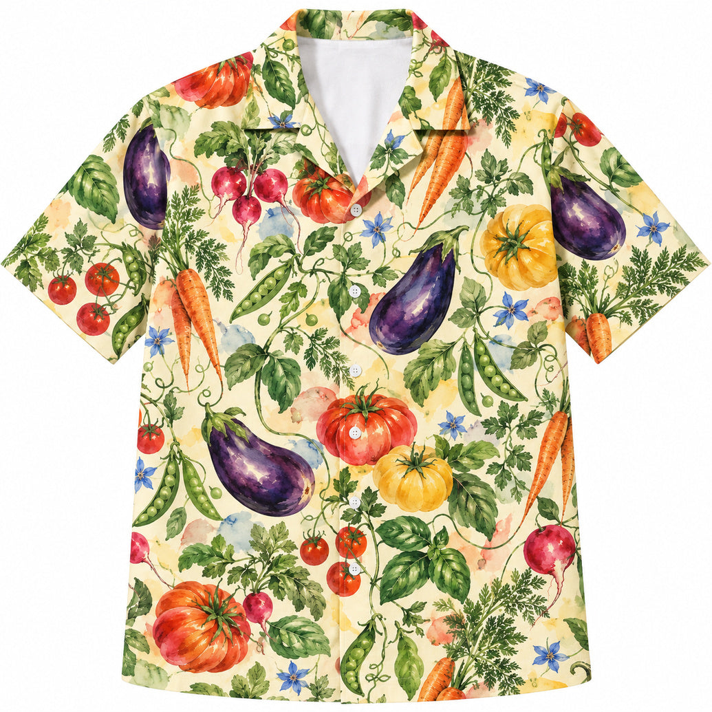 Watercolor Market Garden Drift Hawaïshirt