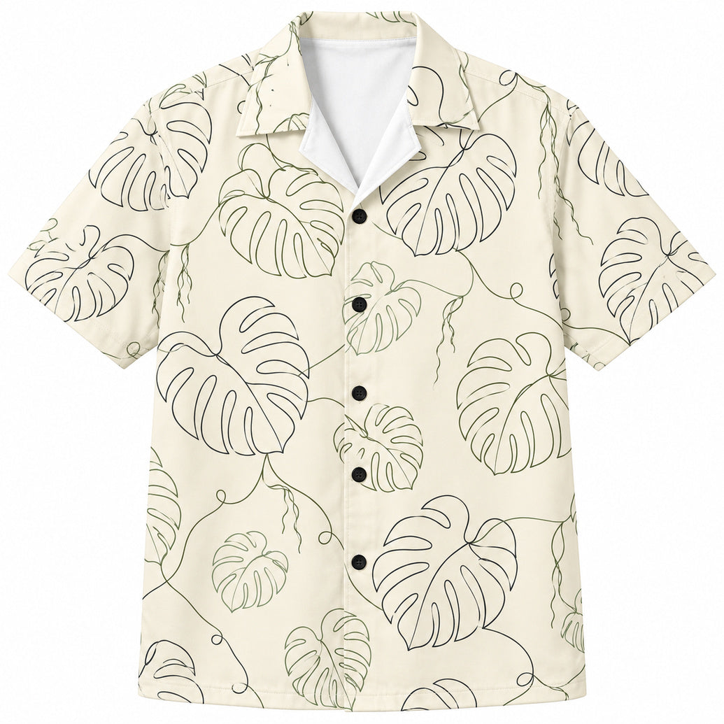 Monstera-Threadwork-Hawaiihemd
