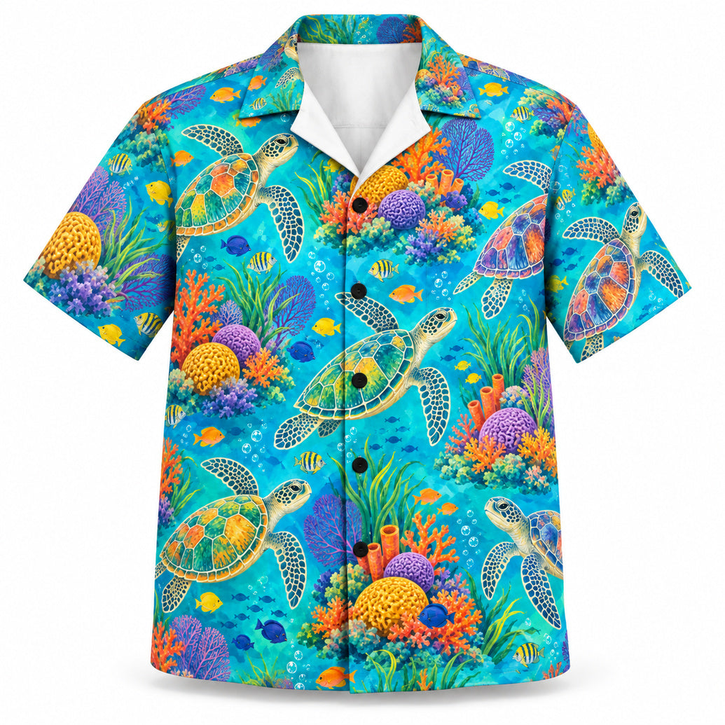 Reef Garden Turtle Drift Hawaïshirt