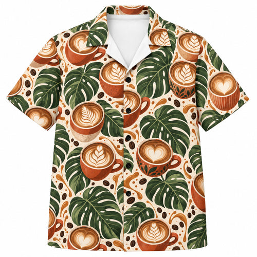 Monstera Crema Studio Hawaiihemd