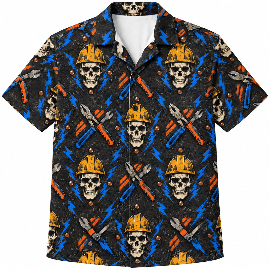 Storm Crew Skullwork Hawaïhemd