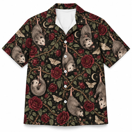 Rosevine Night Possums Hawaïshirt