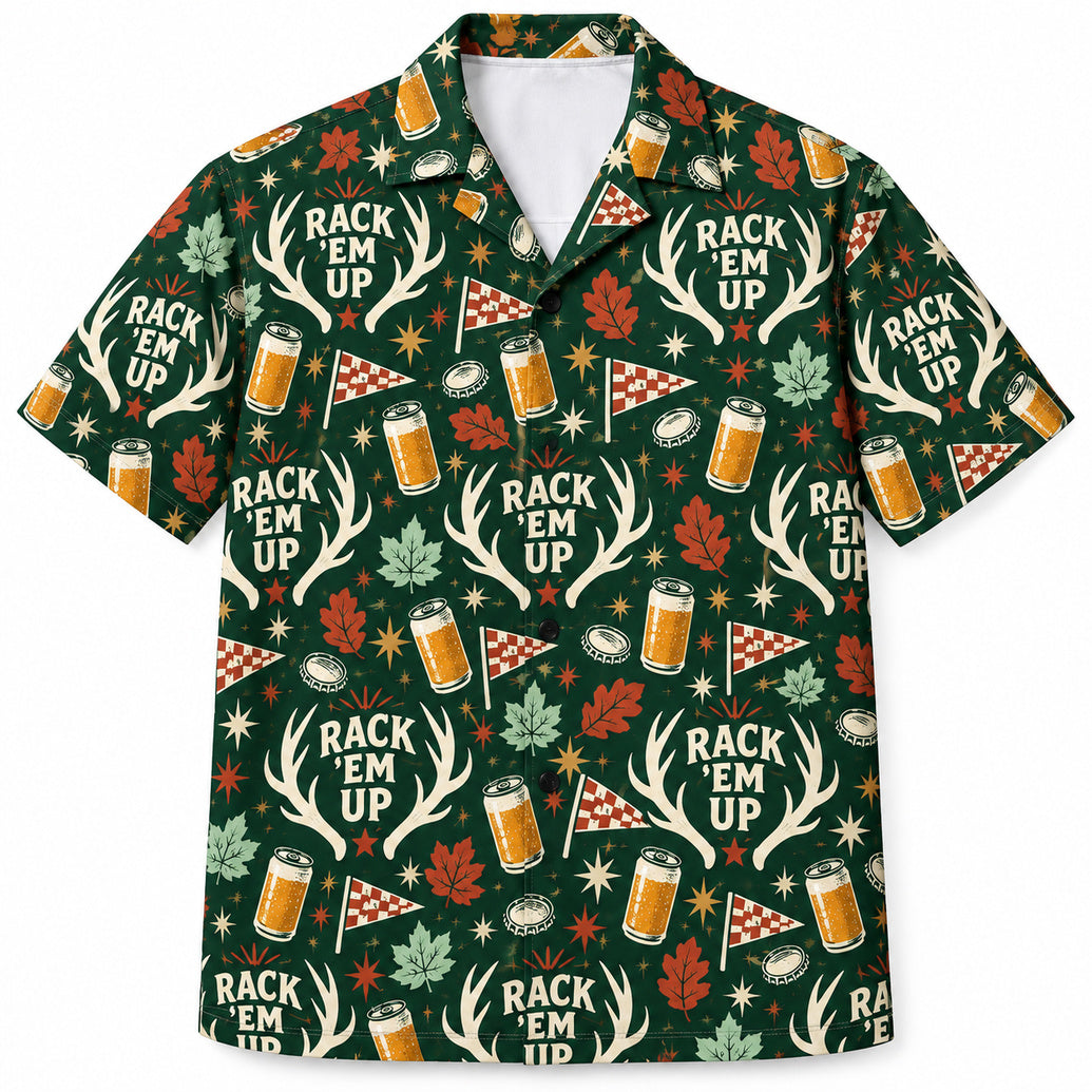 Rack 'Em Up Tailgate Repeat Hawaiian Shirt