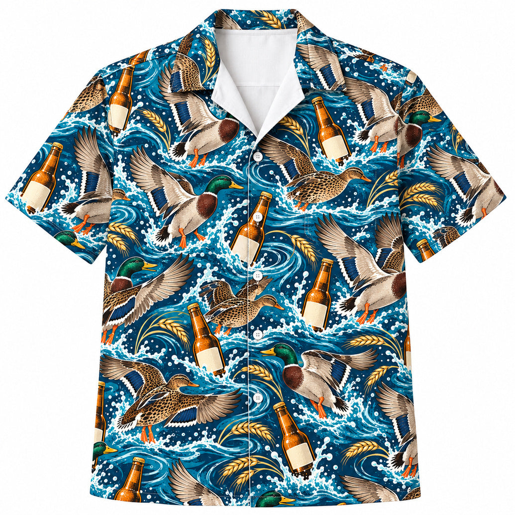 Hawaïshirt "Mallard Splash Bottle Toss"