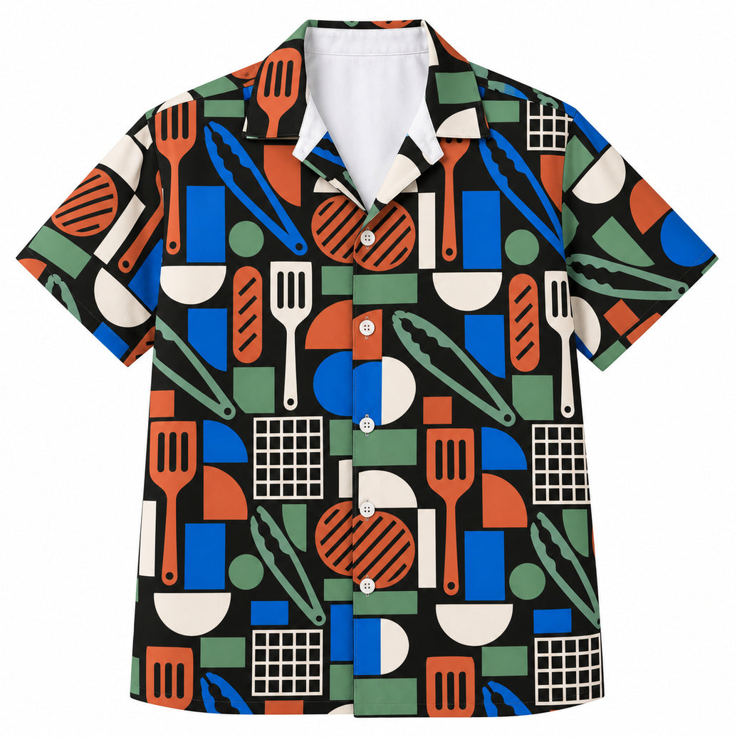 Modular Cookout Geometry Hawaiihemd