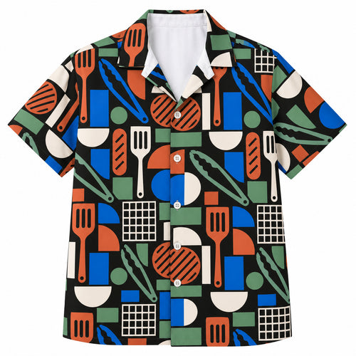 Modular Cookout Geometry Hawaiihemd