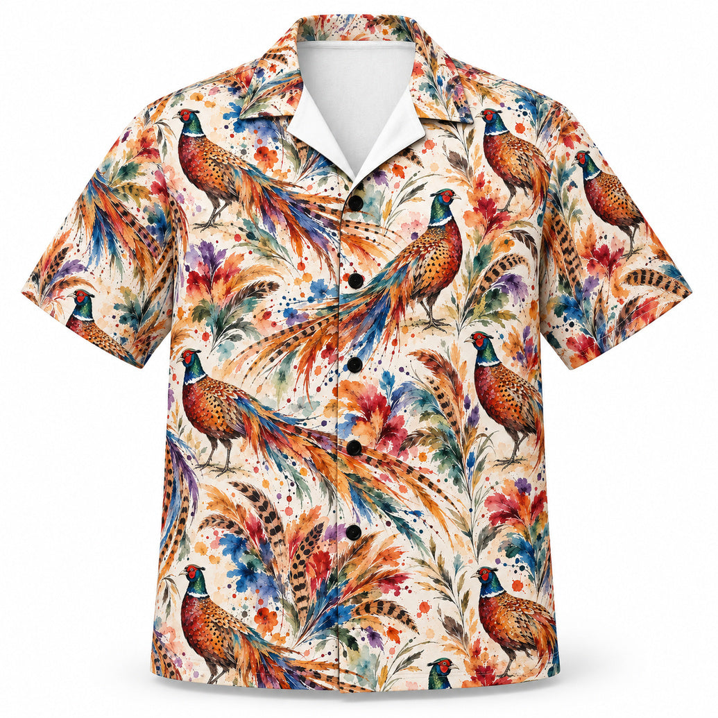 Pheasant Pigment Bloom Hawaïshirt