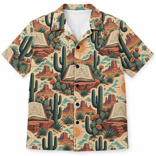 Desert Scripture Sundial Hawaïshirt