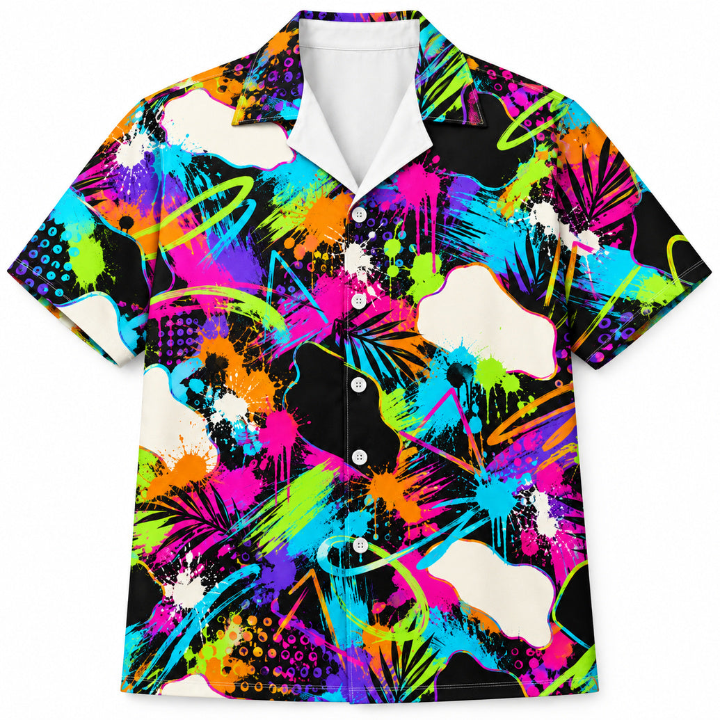 Electric Canvas Confetti Hawaïshirt