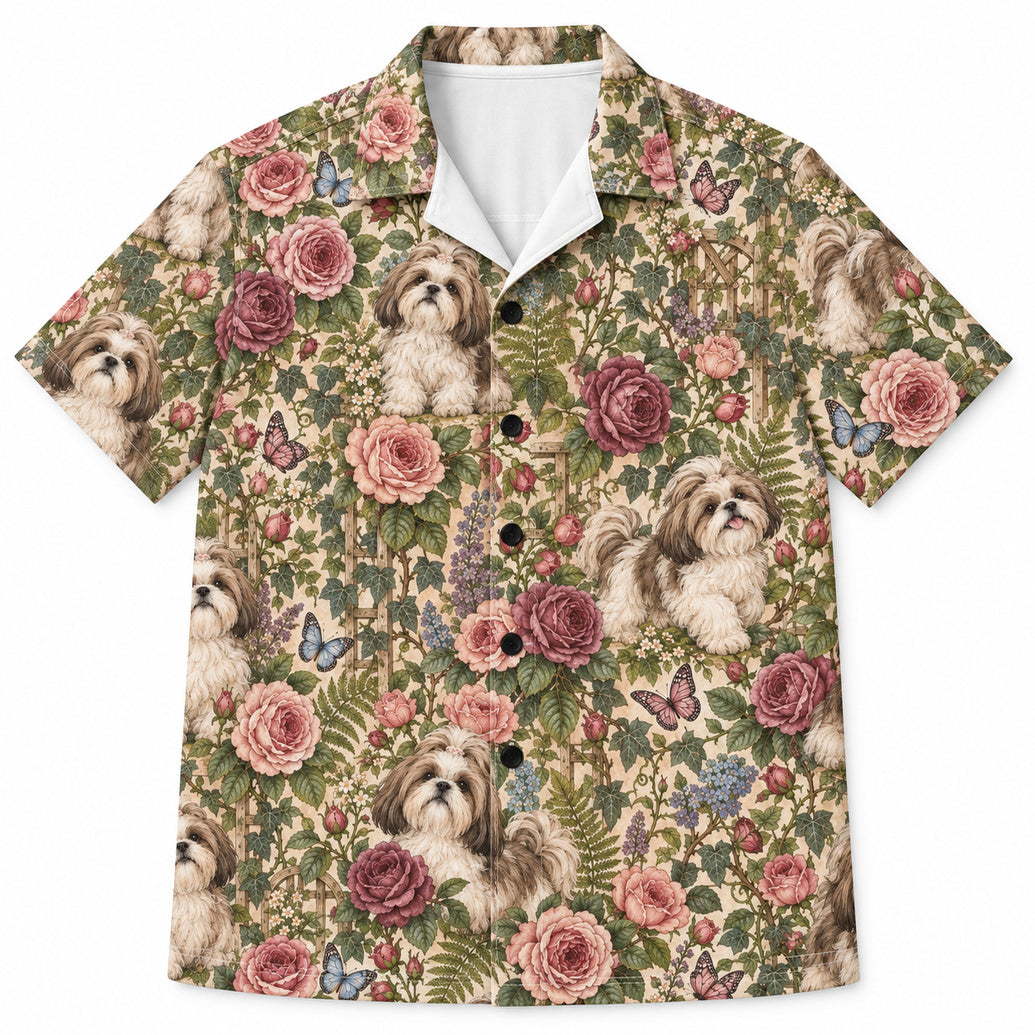 Shih Tzu Rosewing Conservatory Hawaiihemd