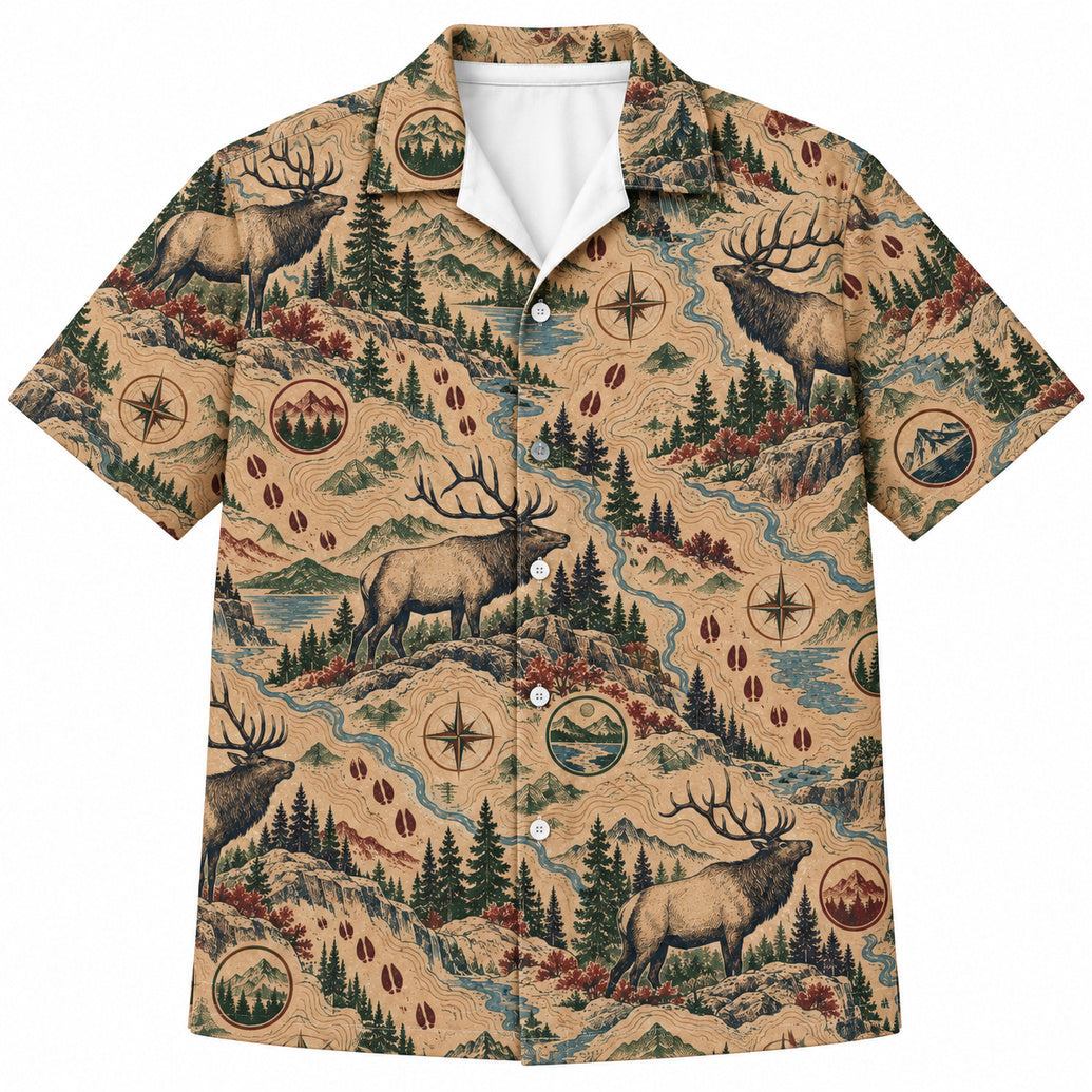 Contour Elk Field Notes Hawaiihemd