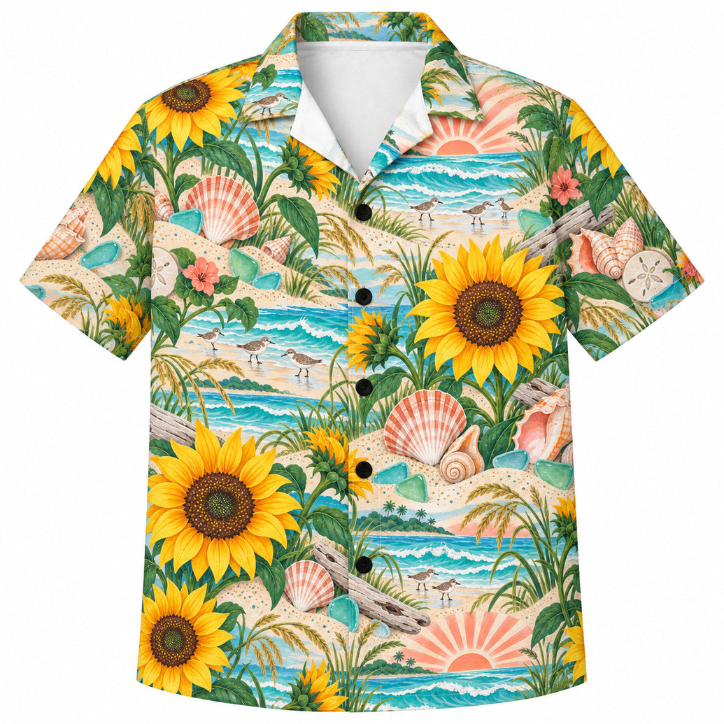Sunflower Shoreline Bloom Hawaiihemd