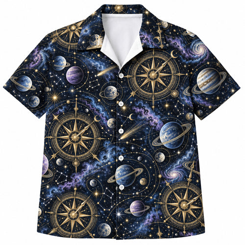 Celestial Compass Voyager Hawaïshirt