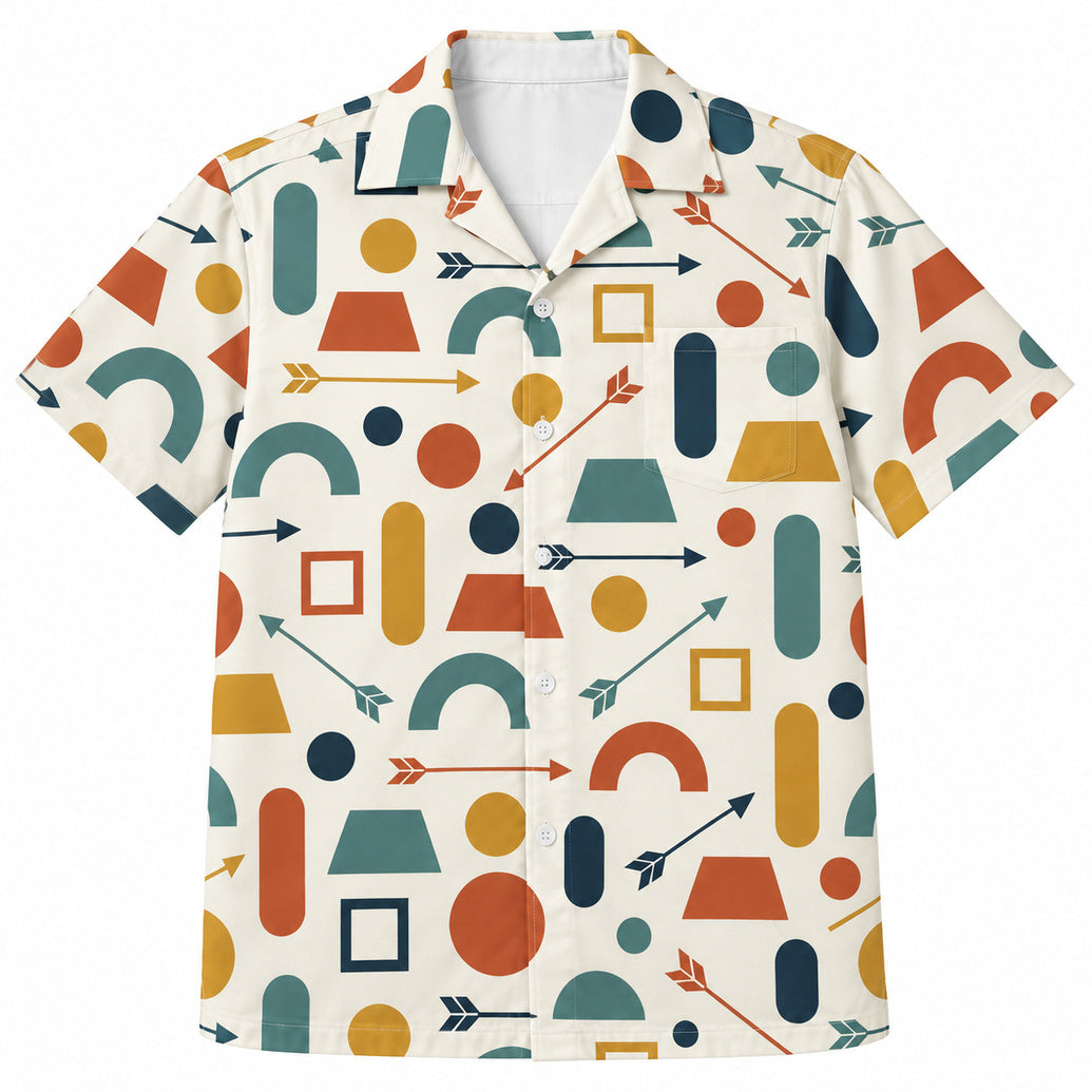 Modernistisches Hawaiihemd „Arrow Aperture“