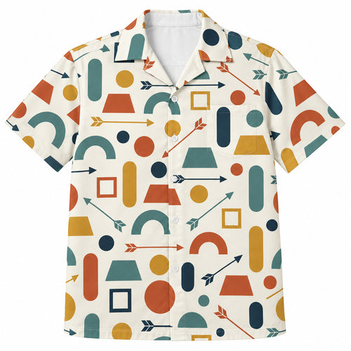 Modernistisches Hawaiihemd „Arrow Aperture“