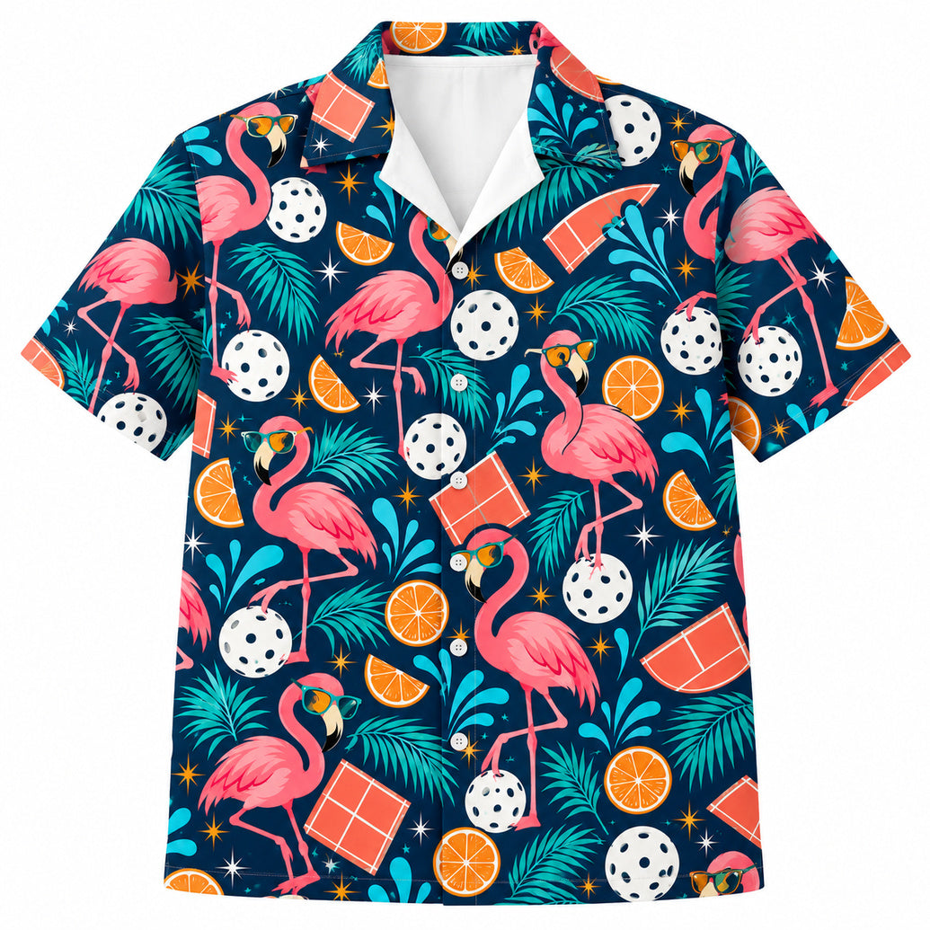 Sunset Flamingo Rally Hawaïshirt