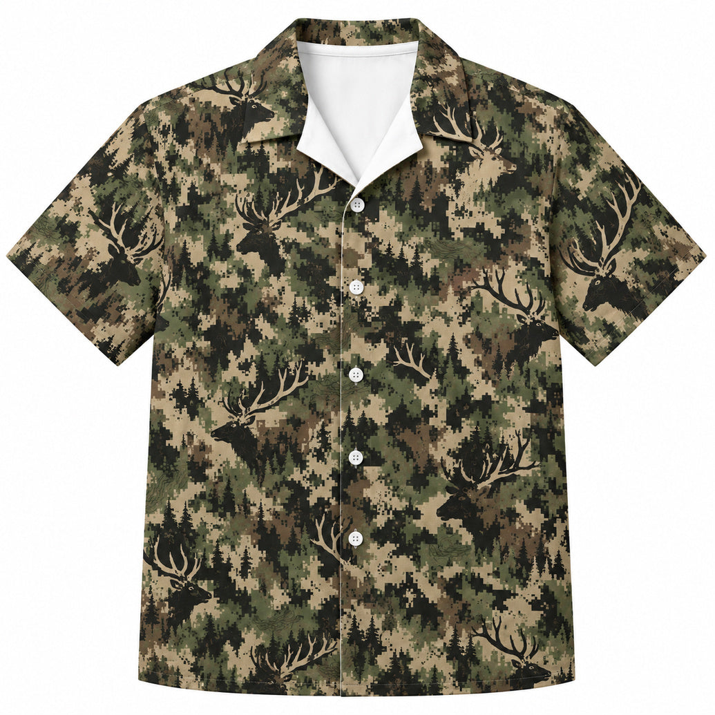 Sage Pixel Wapiti Hawaiihemd