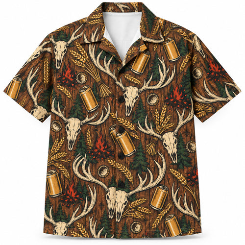 Hawaiihemd Campfire Lager Antlers