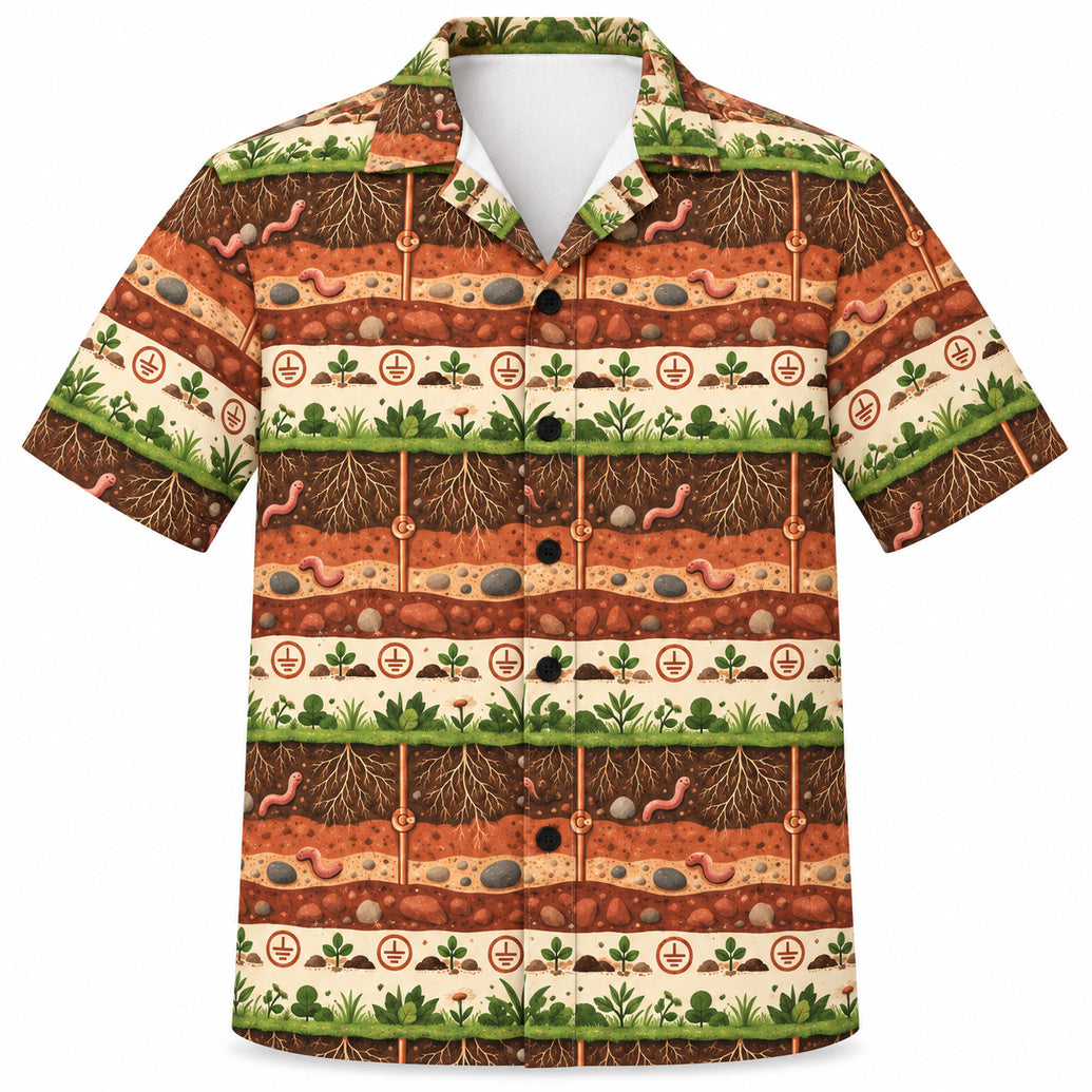 Grounded Garden Layers Hawaiihemd