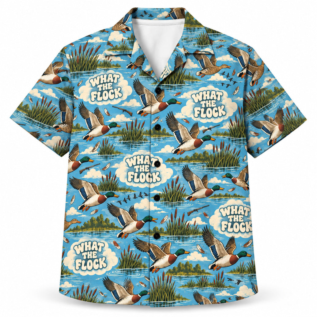 What the Flock Flyway Hawaiian Shirt
