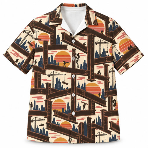 Sunset Beam Skyline Hawaïshirt