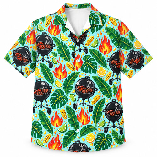 Ember Leaf Grill Social Hawaiihemd