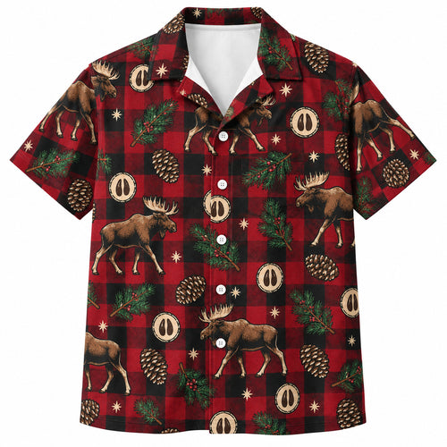Lodgepole Moose Plaid Hawaïshirt