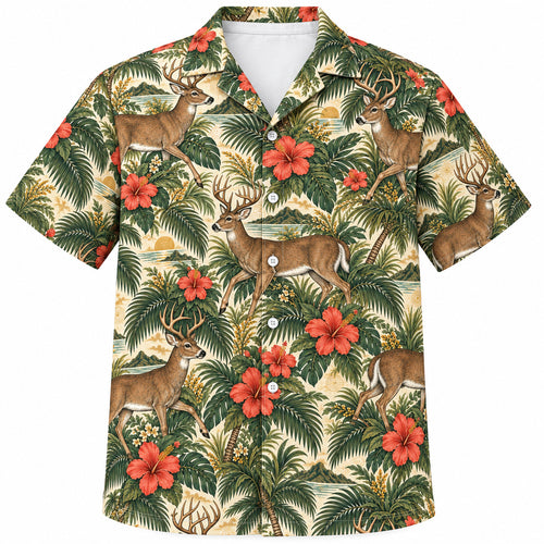Island Whitetail Botanisch Hawaïshirt