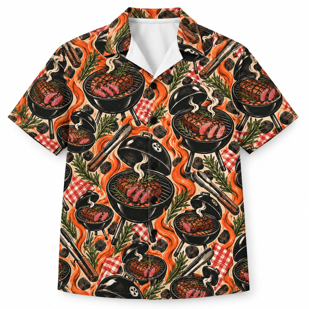 Backstrap Backyard Fireline Hawaiihemd