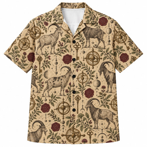 Parchment Caprine Curiosities Hawaiihemd