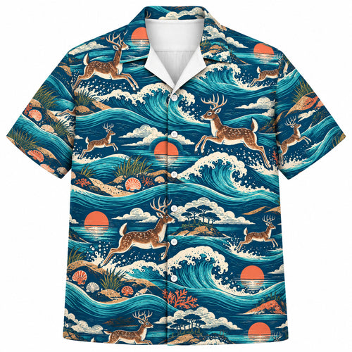 Saltwater Whitetail Breakers Hawaiihemd