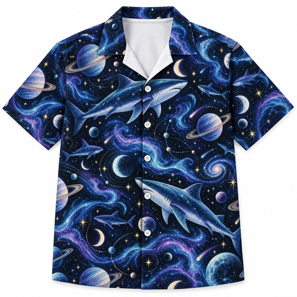 Starlight Shark Orbit Hawaiihemd