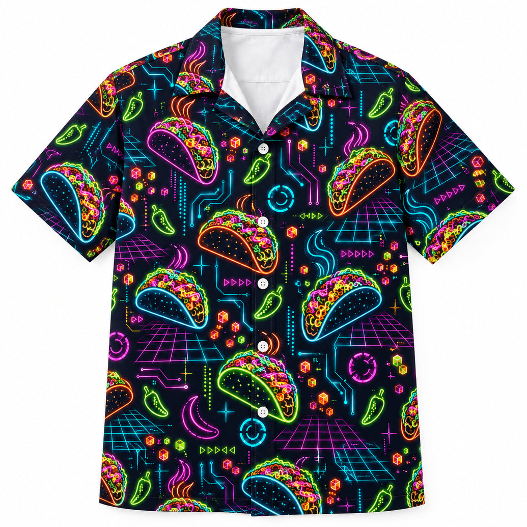 Neon Taco Circuit Hawaïshirt