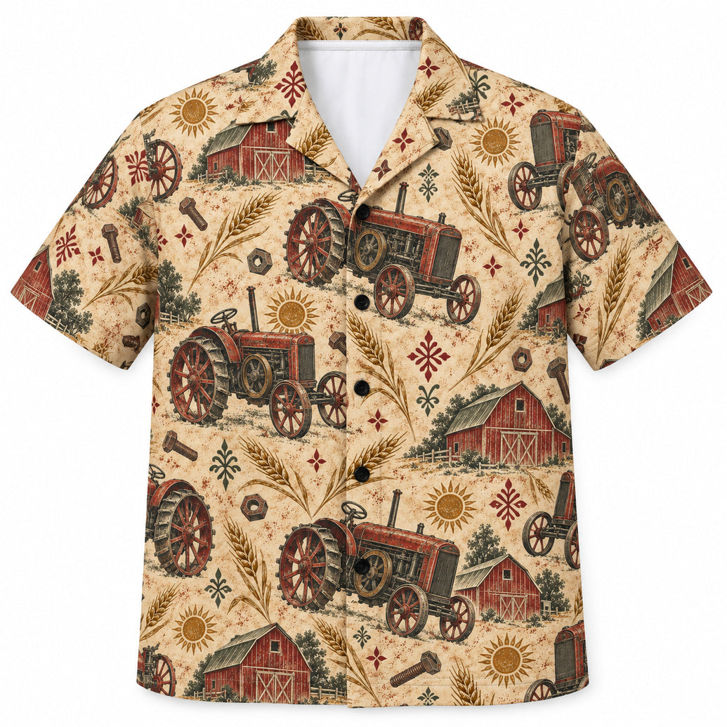 Rustbelt Tractor Almanac Hawaïshirt