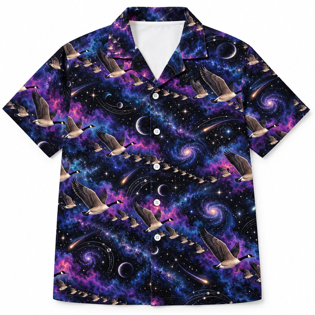 Nebula Flyway Geese Hawaïshirt