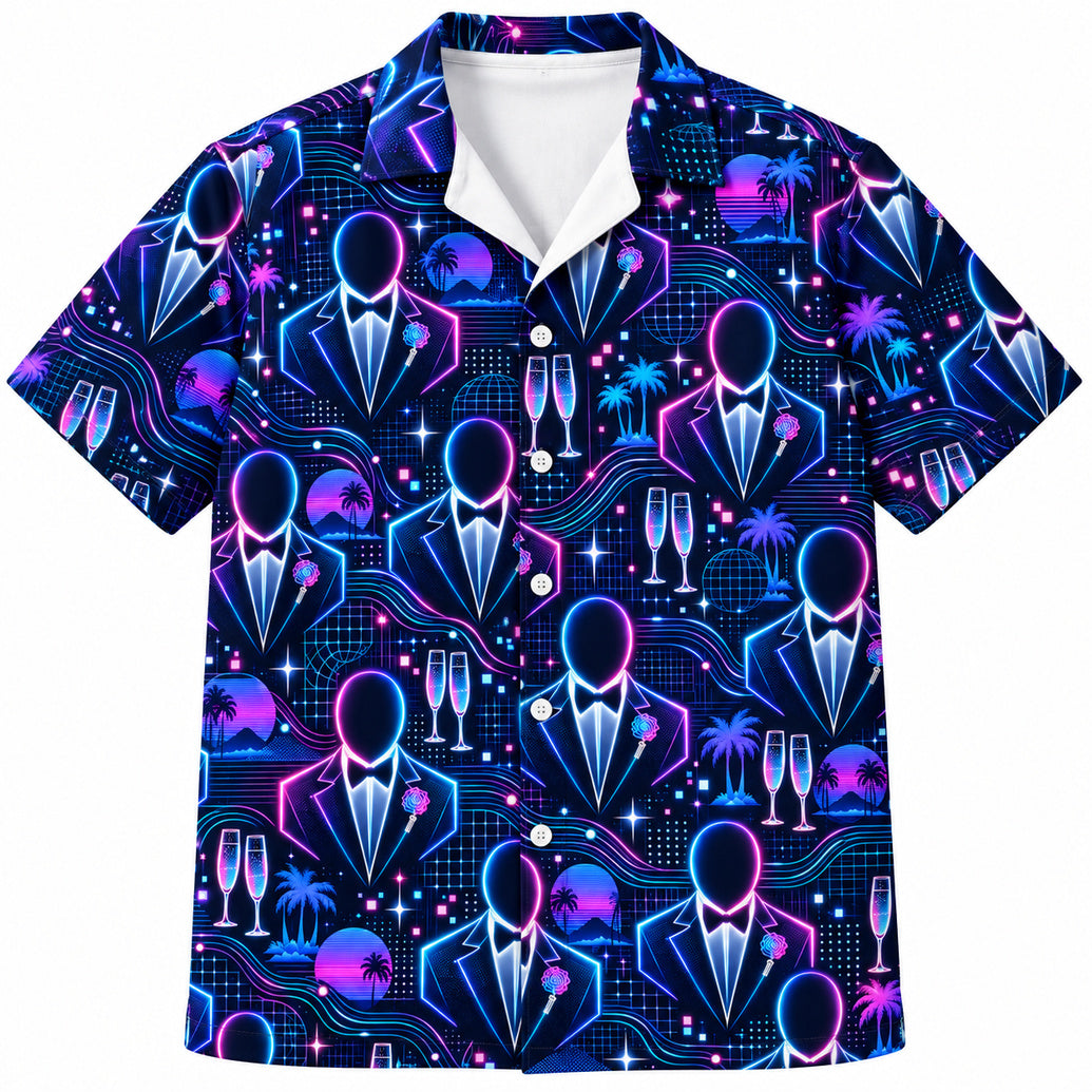 Neon Vow Protocol Hawaiihemd