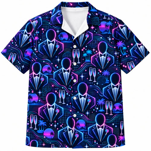 Neon Vow Protocol Hawaiihemd