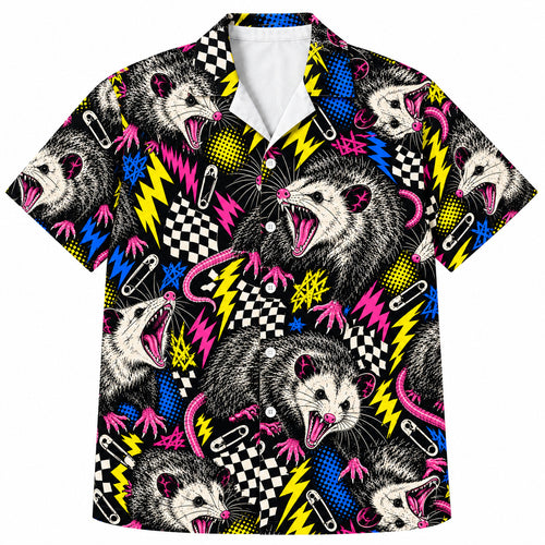 Static Scream Possums Hawaiihemd