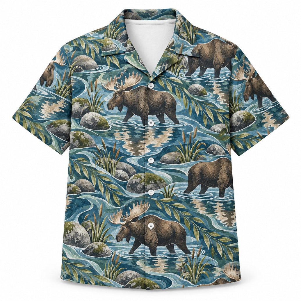 Riverstone Moose Current Hawaïshirt